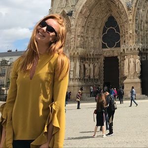 Yellow boutique blouse